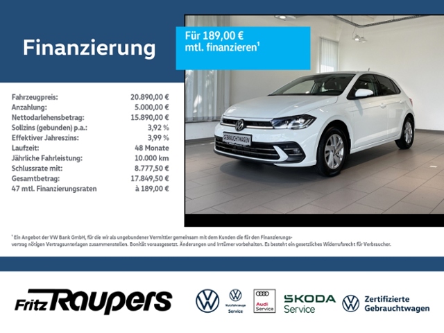 VW Polo 1.0 TSI DSG Style +KAMERA+NAVI